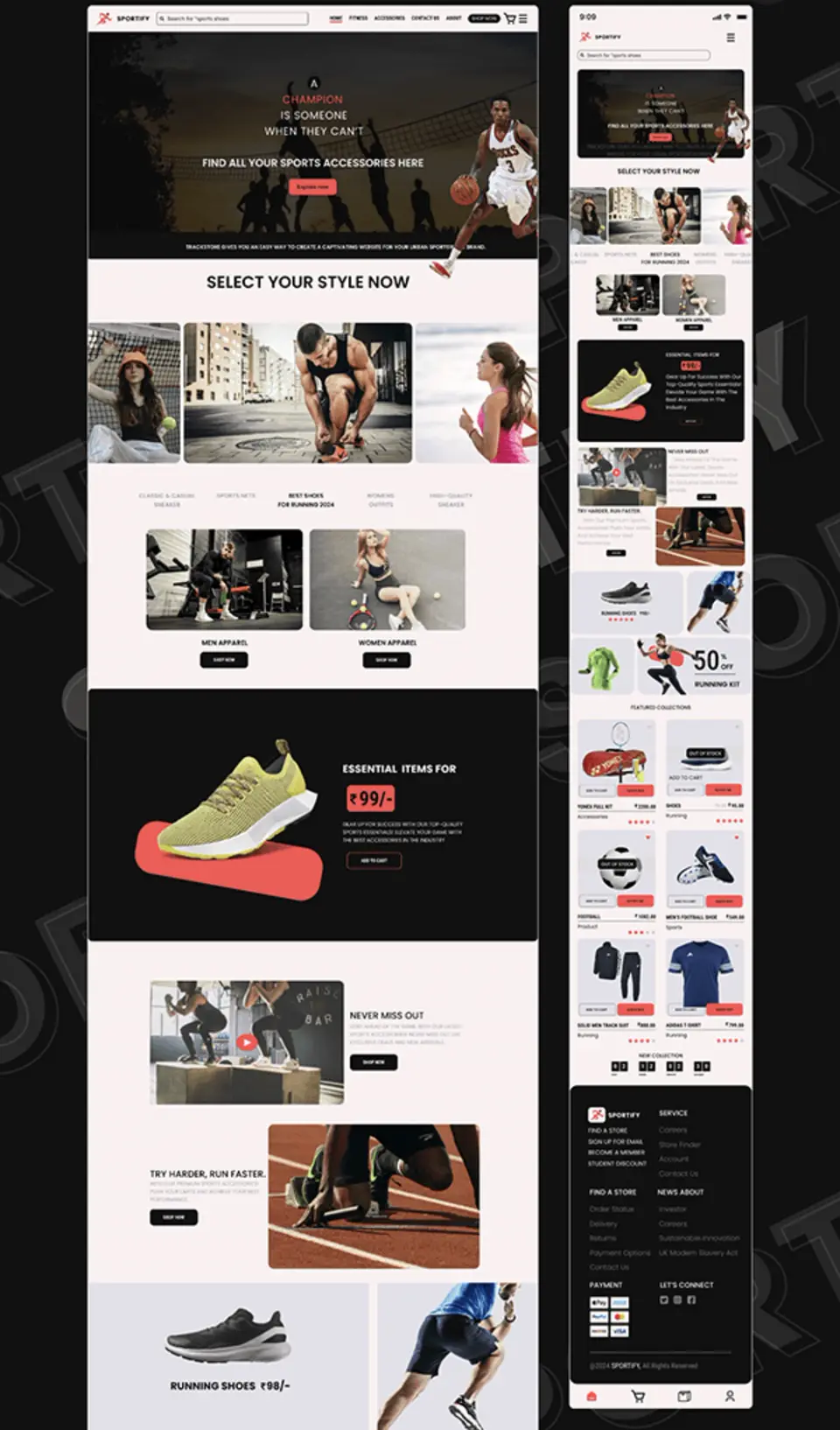 Sportswear E-commerce Website